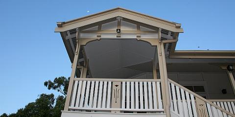 Entry Portico to Traditional Queenslander in Yeronga Brisbane