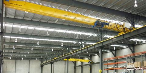 10 tonne gantry cranes inside this state of the art industrial building in Carole Park Ipswich