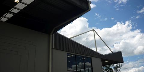 Interesting roof detail to this state of the art industrial building in Carole Park Ipswich