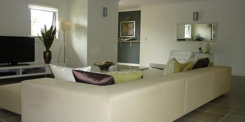 Contemporary lounge in Clayfield Brisbane by Building Designer Design 2B