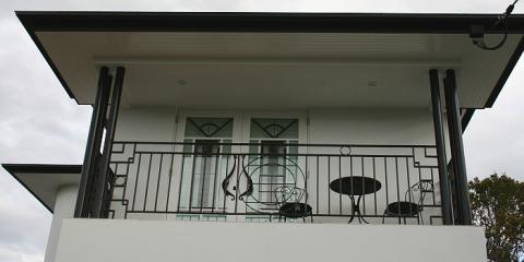 Wrought iron to bedroom balcony in Hamilton Brisbane by building designer  Design 2B